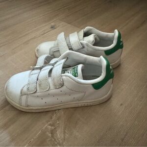 adidas Originals White and Green Sneakers